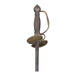 Ceremonial dueling sword with bronze handle and blade in
