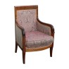 Paire de bergères Empire en bois d'acajou recouvert de … - Moinat - Fauteuils