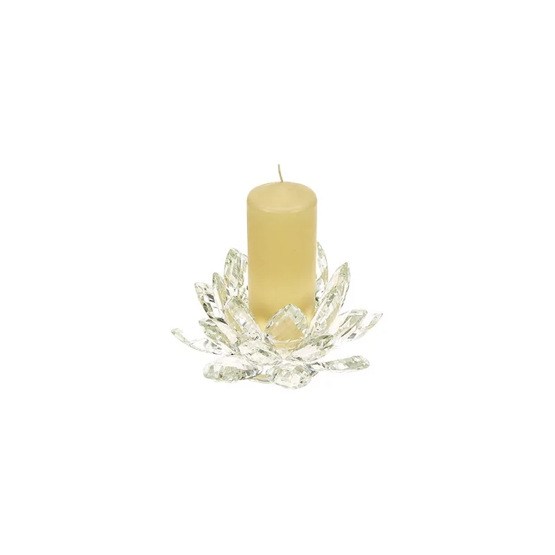 LOTUS model glass candlestick - Moinat - Candleholders, Candlesticks