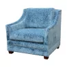 living room armchair in the style of JANSEN, covered with fabric … - Moinat - Armchairs