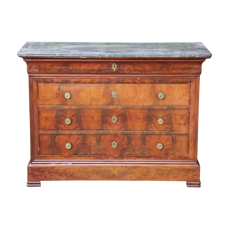 Louis-Philippe chest of drawers in mahogany wood, 4 drawers, … - Moinat - VE2022/1