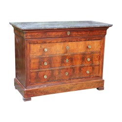 Louis-Philippe chest of drawers in mahogany wood, 4 drawers, …
