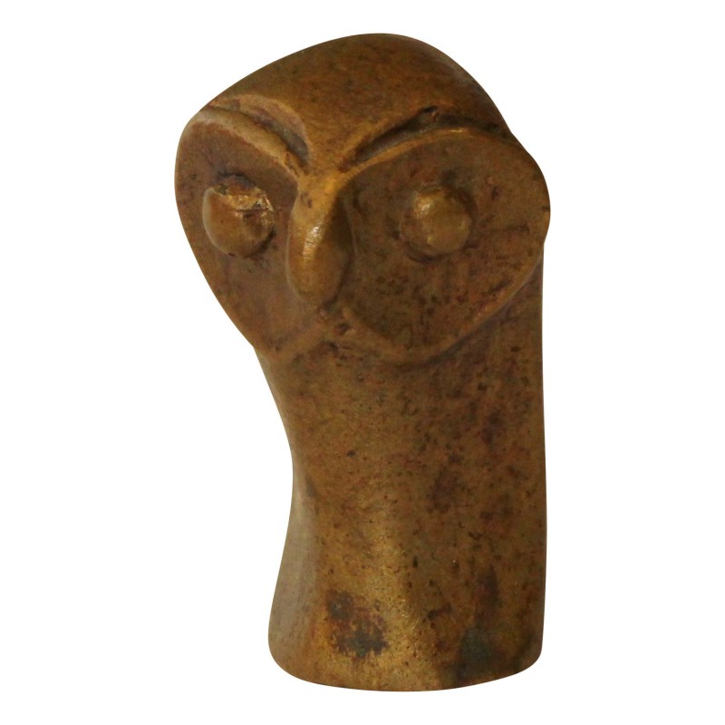 只青铜猫头鹰,签名,帕斯托里铸造厂。瑞士,1982 年 - Moinat - 青铜器 只青铜猫头鹰,签名,帕斯托里铸造厂。瑞士,1982 年 - Moinat - 青铜器