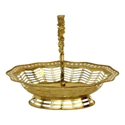 Panier en argent vermeil (678 gr) poinçon James
