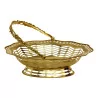silver vermeil basket (678g) hallmark James … - Moinat - Silverware