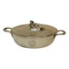 Bowl with silver lid (374g), with lion on … - Moinat - Silverware