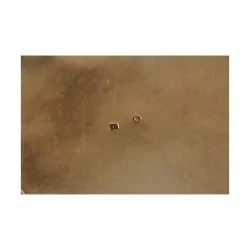 Boite ou bonbonnière ronde en argent (415 gr). 20ème siècle