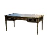 Bureau de style Louis XVI en bois peint noir, garni de bronzes … - Moinat - Bureaux plats