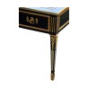 Bureau de style Louis XVI en bois peint noir, garni de bronzes … - Moinat - Bureaux plats