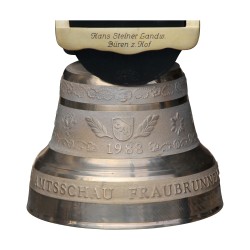 Große 13-Pfund-Glocke aus der Gießerei Berger in Bärau mit …