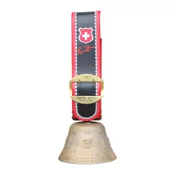 Bell with Swiss flag, Brüger foundry in Villars sur …