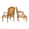 Paire de fauteuils à La Reine Louis XV, signé C.V. BARA … - Moinat - Fauteuils