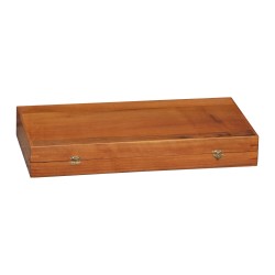 Coffret en bois avec jeu Backgammon avec pièces à