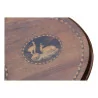 Guéridon oval de Brienz tripode, en bois sculpté et plateau … - Moinat - Bouts de canapé, Bouillottes, Chevets, Guéridons