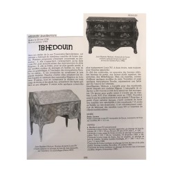 Buffet, Schrank mit Türen, Louis XIV, unter dem Marmor signiert,