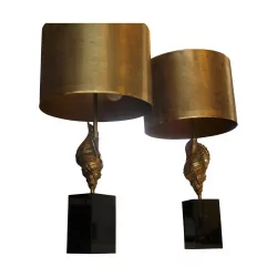 Pair of lamps from Maison Charles, model