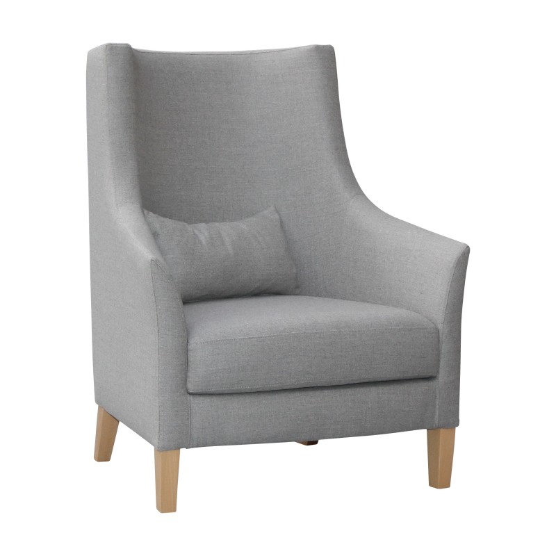 Fauteuil “Edgar” en chêne naturel, recouvert de tissu Loro … - Moinat - Fauteuils Fauteuil “Edgar” en chêne naturel, recouvert de tissu Loro … - Moinat - Fauteuils