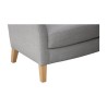 Fauteuil “Edgar” en chêne naturel, recouvert de tissu Loro … - Moinat - Fauteuils