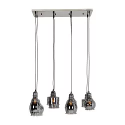 个枝形吊灯模型 Bryon，有 8 个不同形状的金属灯……