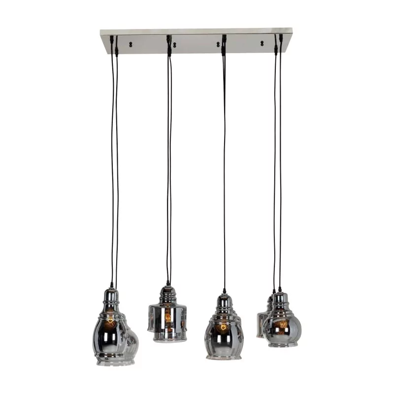 个枝形吊灯模型 Bryon，有 8 个不同形状的金属灯…… - Moinat - 吊灯, 吸顶灯