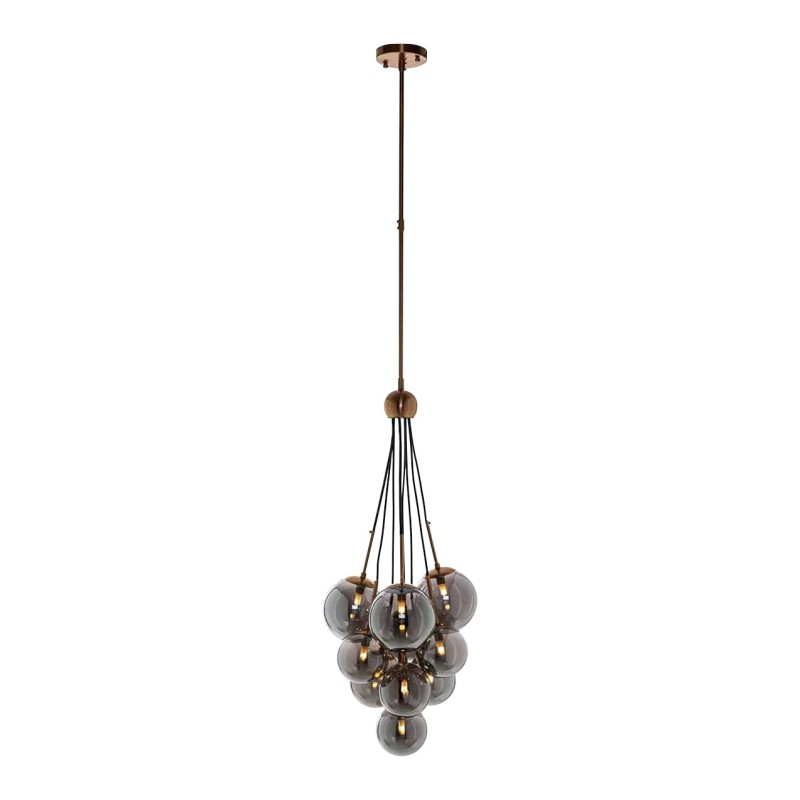 Lustre modèle Beryl à 9 lumières, forme raisin, en métal et … - Moinat - Lustres, Plafonniers Lustre modèle Beryl à 9 lumières, forme raisin, en métal et … - Moinat - Lustres, Plafonniers