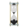Sablier de décoration en verre et cristal, sable coloris noir, - Moinat - Accessoires de décoration