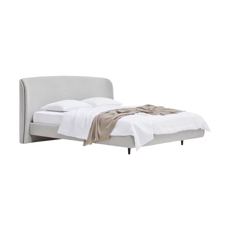 Fur cover (cover) “By Moinat” collection in white satin (100% - Moinat - Bed linen