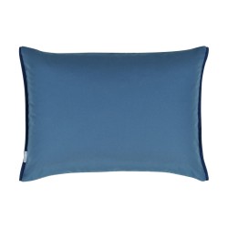 个来自 Designers Guild 的 Acanthus Indigo 装饰靠垫，……