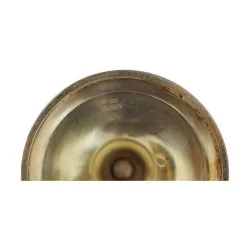 Vase soliflore en argent vermeil 800 Jezler (163 gr). Vers 1950