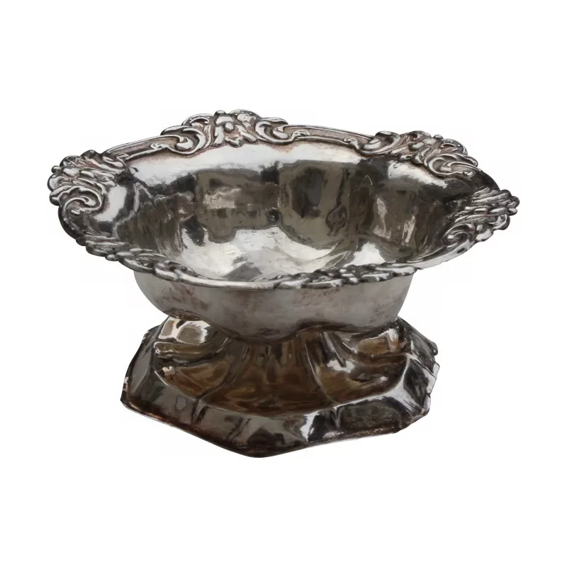 Coupelle sur pied en argent avec poinçon (56g). 20ème siècle - Moinat - Argenterie