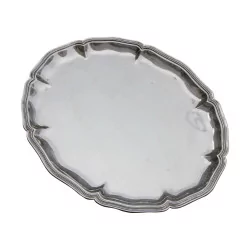 oval-shaped serving dish in 835 silver (1422g). 20th …