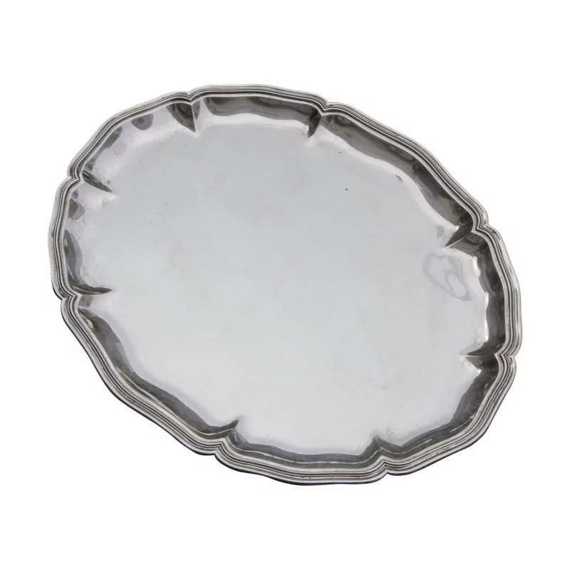 oval-shaped serving dish in 835 silver (1422g). 20th … - Moinat - Silverware