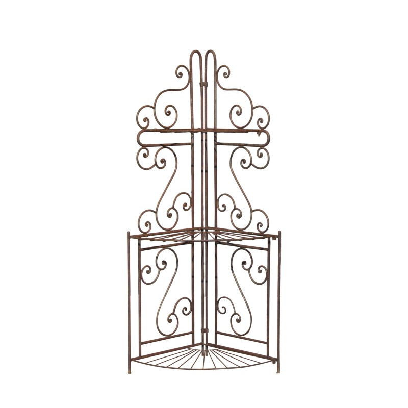 schmiedeeisernes Regal (auch für den Garten), klappbar mit 3 … - Moinat - Bücherregale, Bücherschränke, Vitrinen schmiedeeisernes Regal (auch für den Garten), klappbar mit 3 … - Moinat - Bücherregale, Bücherschränke, Vitrinen