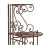 Wrought iron shelf (also for the garden), foldable with 3 … - Moinat - Bookshelves, Bookcases, Curio cabinets, Vitrines