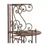 Wrought iron shelf (also for the garden), foldable with 3 … - Moinat - Bookshelves, Bookcases, Curio cabinets, Vitrines