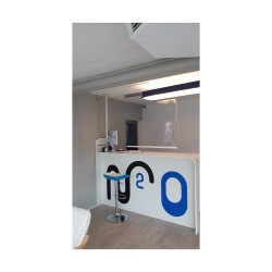 Rollo zum Hygieneschutz (COVID-19) in Folie