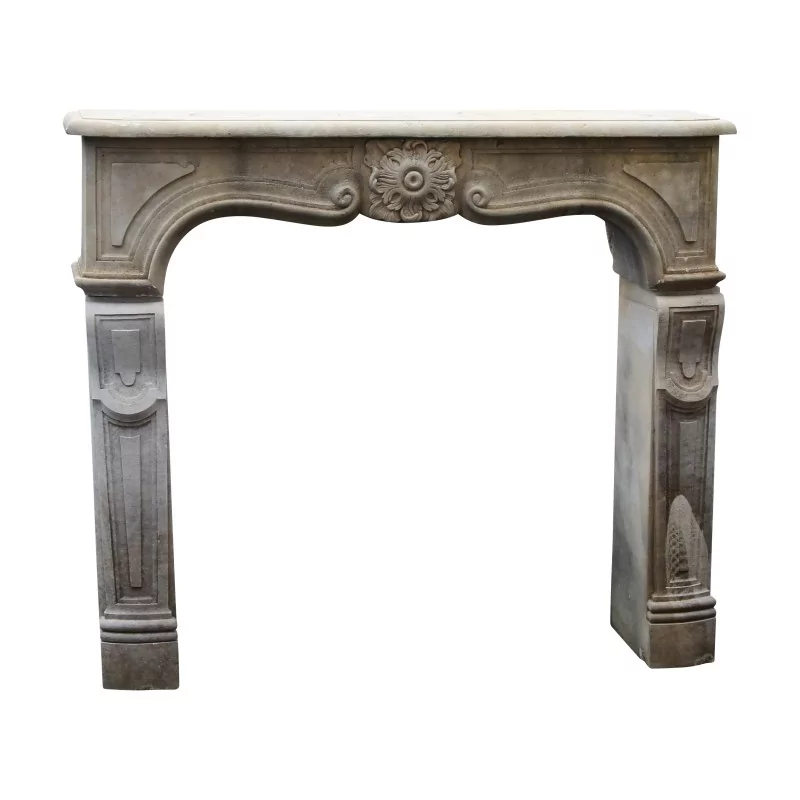 Louis XV Baroque style fireplace in Charente stone. There … - Moinat - Fireplaces, Stoves