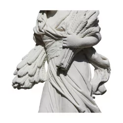 Grande statue "Femme - Printemps" en concassé de pierre