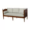 Louis XV Louis XVI transition sofa in cherry wood - Moinat - Sofas