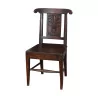 kitchen chair in dark stained wood. 20th century - Moinat - Chairs