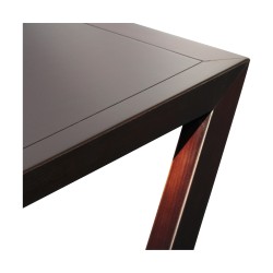 Art Deco style console in triangle shape in cherry wood …