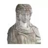 Große Statue einer Römerin, ohne Arme, aus Stein … - Moinat - VE2022/2