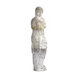 Große Statue einer Römerin, ohne Arme, aus Stein …