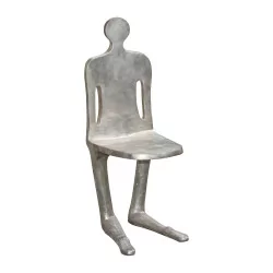 人椅，一位不知名艺术家的设计与设计，在……