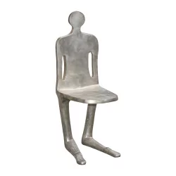 Menschlicher Stuhl, Design versus Design eines unbekannten Künstlers, in …