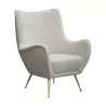 Design lounge chair ICO PARISI Year 50 covered with fabric, on … - Moinat - Armchairs