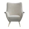 Design lounge chair ICO PARISI Year 50 covered with fabric, on … - Moinat - Armchairs
