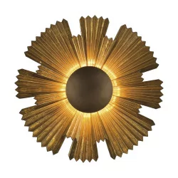 настенный светильник SOLEIL из металла с патинированной позолотой, 1 лампа.