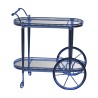 Service - boy in oval shape in chromed brass with trays in … - Moinat - Serving tables
