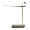 Led PIVOT table lamp, patinated brass finish. - Moinat - Table lamps